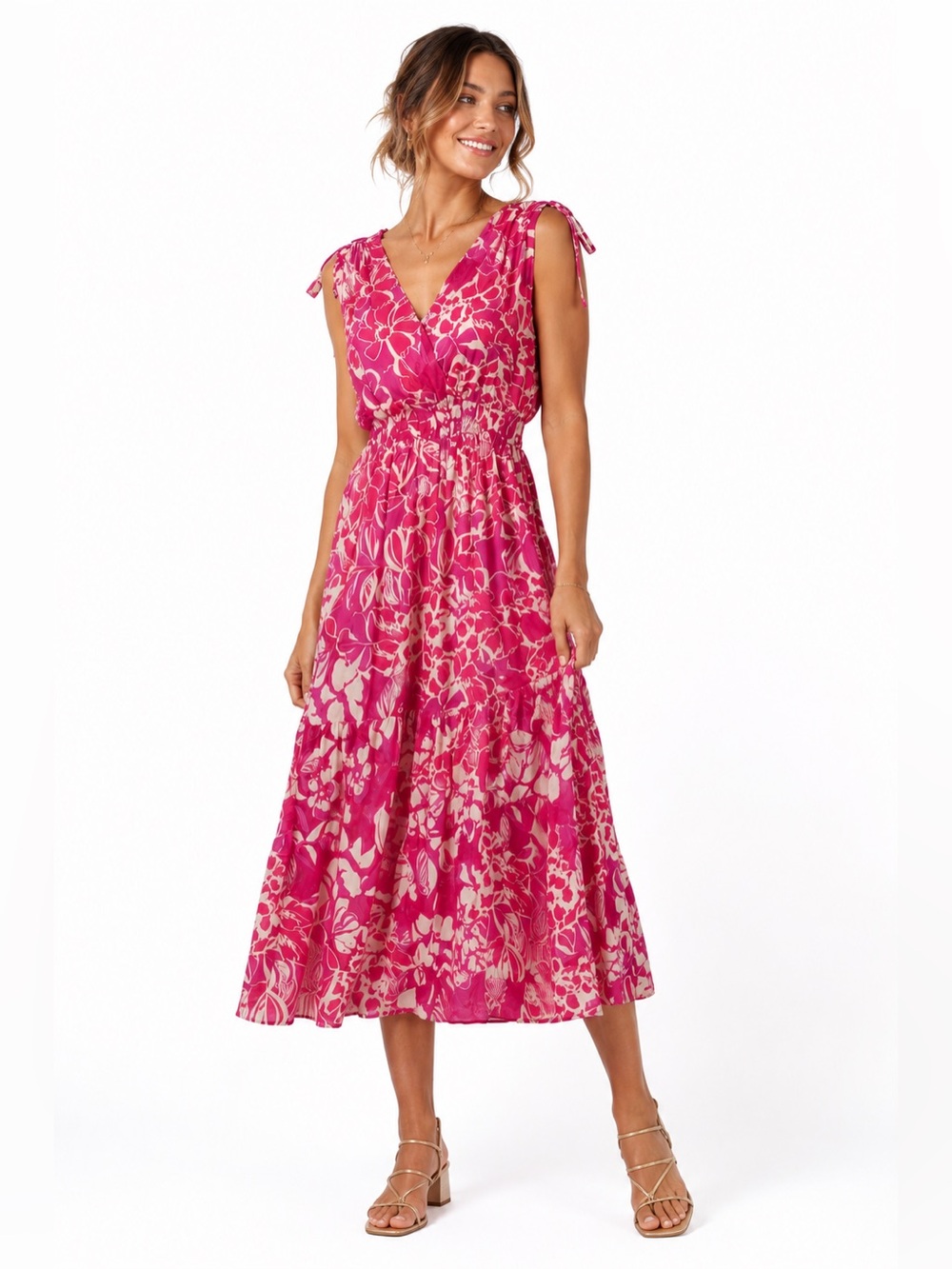Kookai Floral Maxi Dress bought in Paris at Galleries Lafayette Haussmann NWOT